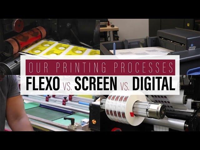 Flexographic vs. Screen vs. Digital | Our Printing Processes