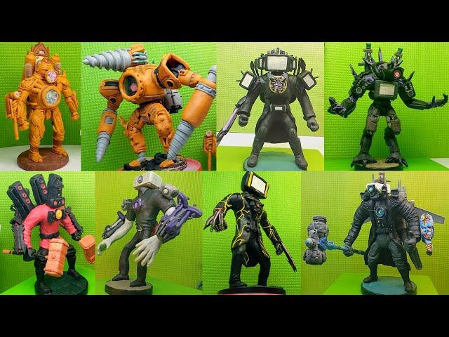 Making All Titans from Skibidi Toilet with Clay / Part 1