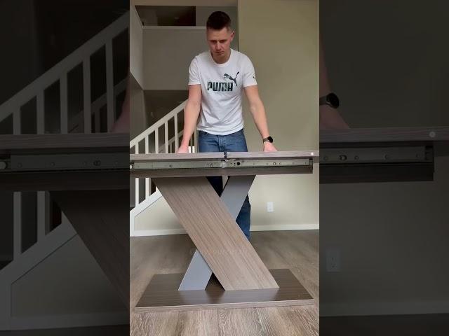 Space-Saving Extendable Dining Table for 4-8 Seats | Joysource #diningtable #spacesavingfurniture
