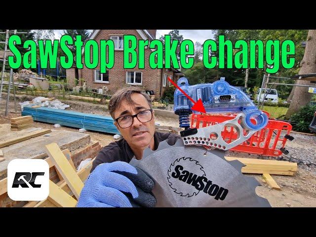 SawStop Part 2, Changing the brake and blade and a further activation