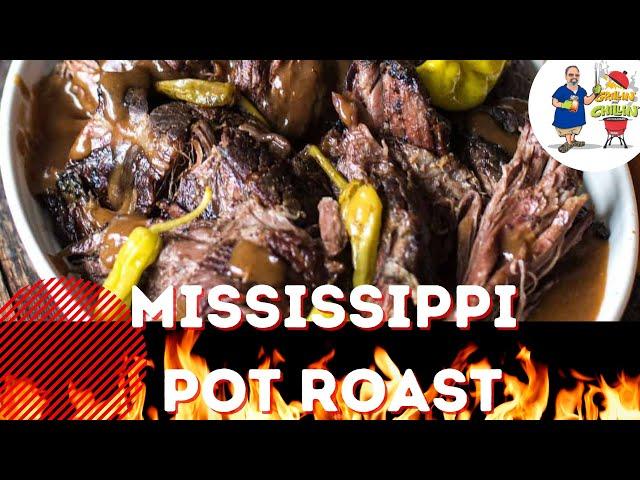 Mississippi Pot Roast SMOKED with Dirty Mashed Potatoes