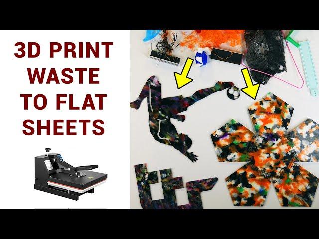 Melting plastic waste into beautiful flat sheets on a budget