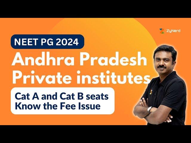 Andhra Pradesh Private institutes   Cat A and Cat B seats   Know the Fee Issue