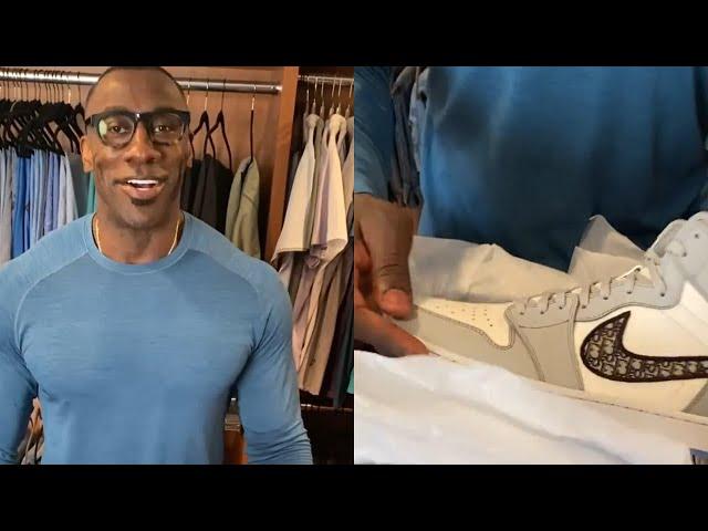 Shannon Sharpe Got a Pair of Jordan x Dior Air Jordan 1 Sneakers