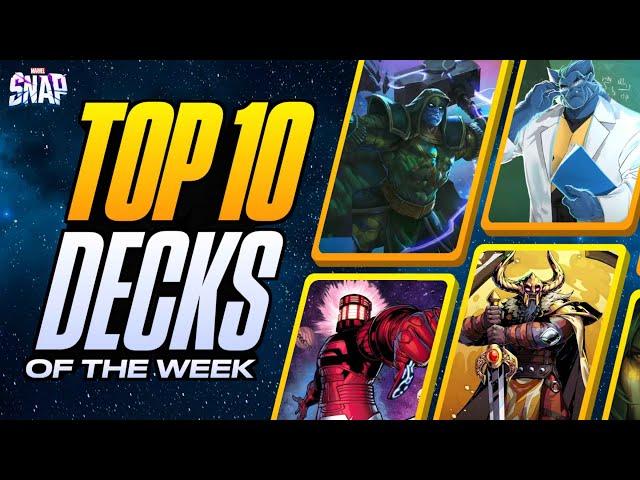 TOP 10 BEST DECKS IN MARVEL SNAP | Weekly Marvel Snap Meta Report #107