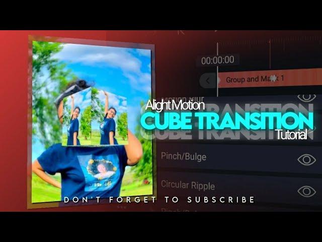 Cube Transition tutorial in Alight Motion. OG KEDEWA tutorials.