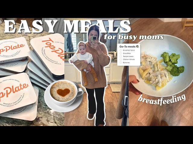 WHAT I EAT IN A DAY (while breastfeeding) | Top Plate Meals Honest Review