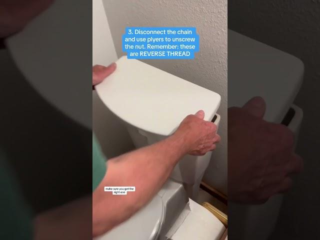 How to fix a shaky or broken toilet handle. So easy. Love, Dad