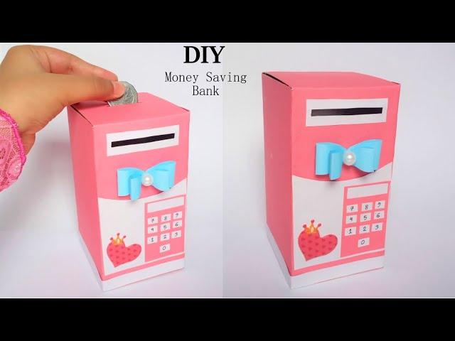 How To Make Money Saving Bank/ Paper Money Bank/Kawaii Money Bank