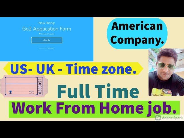 American based company is hiring | G02 Application.