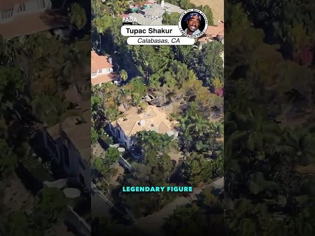 This is Tupac's iconic mansion where he lived before passing away