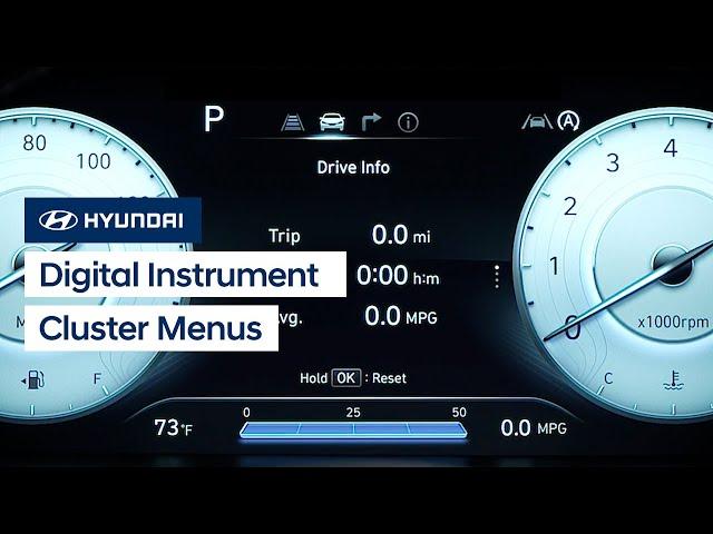 Digital Instrument Cluster Menus | Hyundai