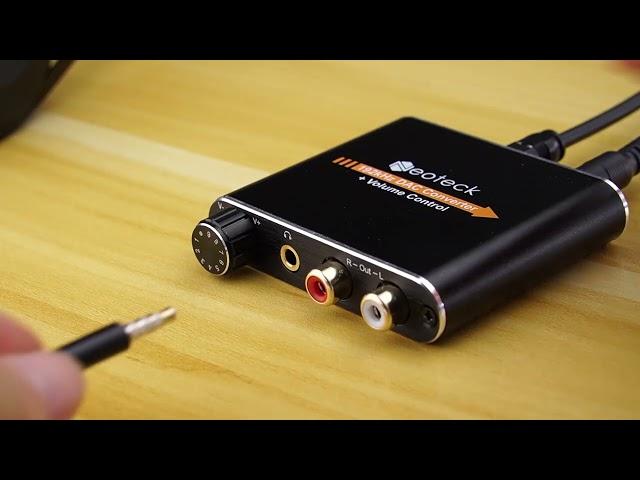 Neoteck NTK003 192kHz Digital to Analog Audio Converter with Volume Adjustment