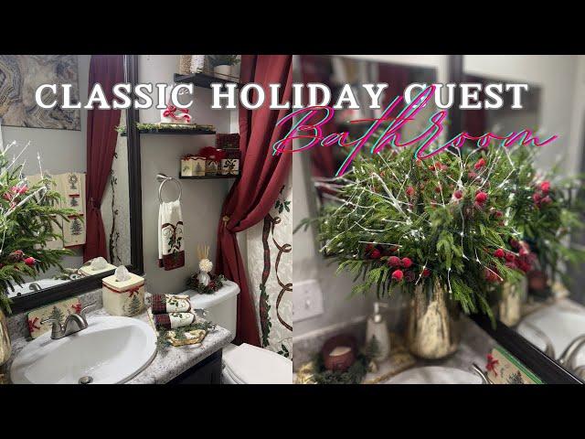 *NEW* 2024 FESTIVE BATHROOM|| HOW TO TRANSFORM YOUR BATHROOM WITH THESE STUNNING CHRISTMAS DECOR