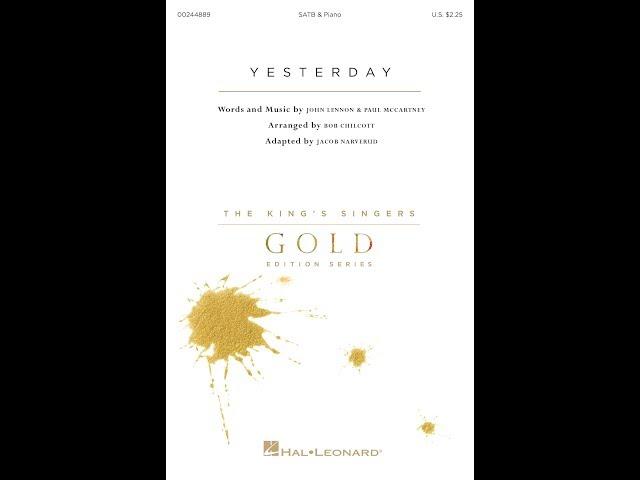 Yesterday (SATB Choir) - Adapted by Jacob Narverud