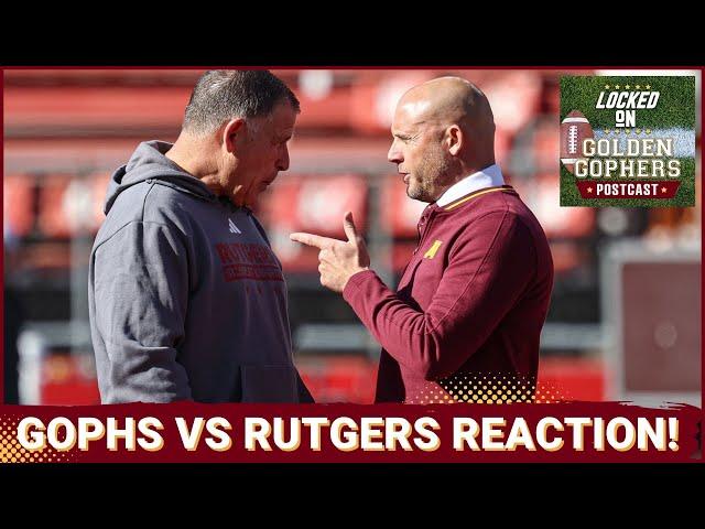 Locked On Gophers POSTCAST: Gophers COLLAPSE Late vs. Athan Kaliakmanis & Rutgers, 26-19