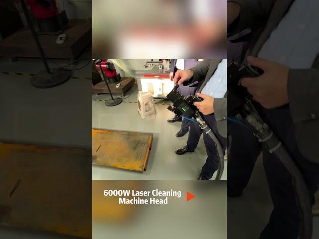6000W Laser Cleaning Machine Versatile Cleaning Head in Action