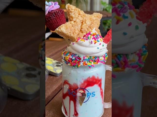 Scoops at Wyndham Bonnet Creek Resort #ice cream #disneytrip #yummyfood #milkshake #vacation