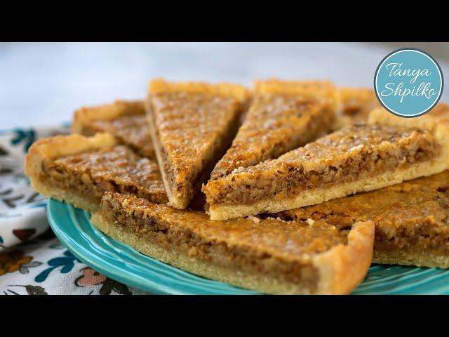 Банка Сгущенки + Орехи = Вкуснейший Карамельный Пирог  | Walnut Caramel Tart | Tanya Shpilko