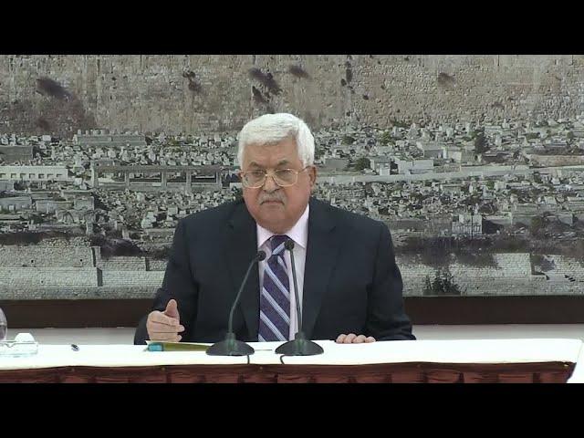 Palestinian leader Mahmoud Abbas: "He said that they are building on their land, the son of a dog"