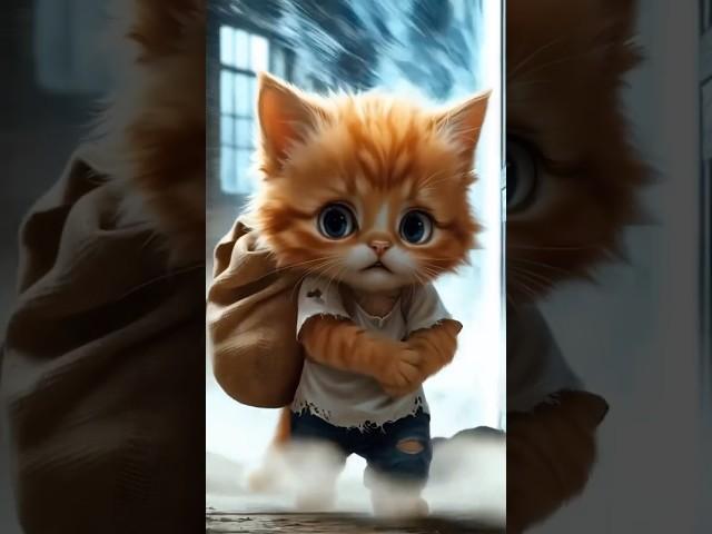 Poor Cat Was Laughed Earns Money to Buy a School Uniform #thecatspot #animation #matercat #