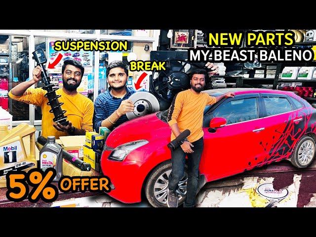 Upgrading New Suspension & Brakes for My Car Beast Baleno - Shree Mahavir Auto Parts | DAN JR VLOGS