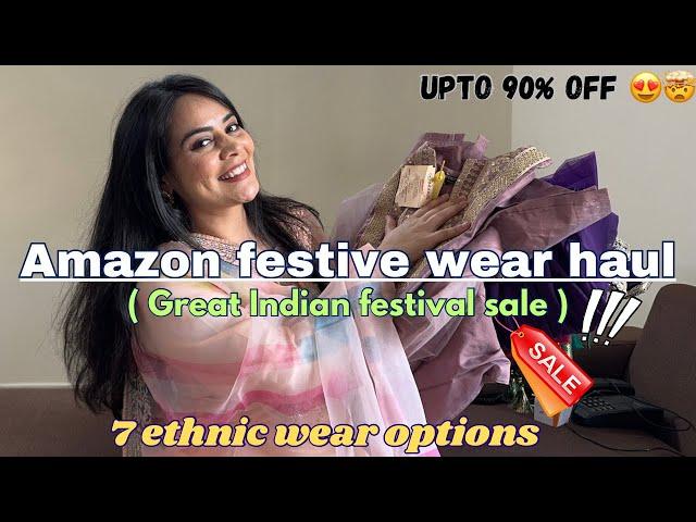 Amazon festive wear haul | great Indian festival sale upto 90% off| edgyetika | #amazon #amazonhaul