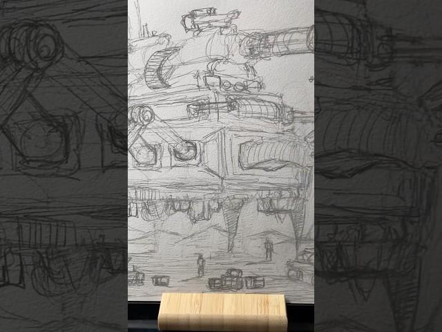 Rapid sketch of a sci-fi vehicle!