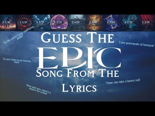 EPIC: The Musical Guess The Song From The Lyrics Quiz | #epicthemusical