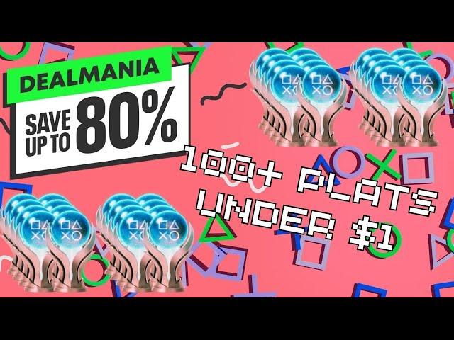 Get Over 100+ EASY Platinums for Under $1 Each! Dealmania Sale September 2024