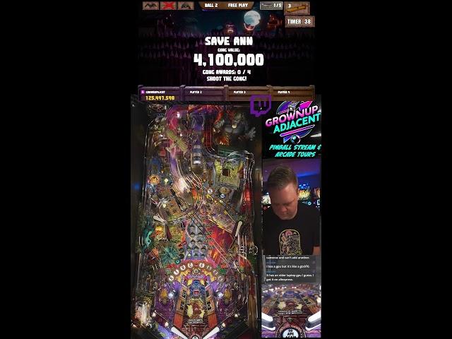 Playing Pinball Live - King Kong (Portrait)