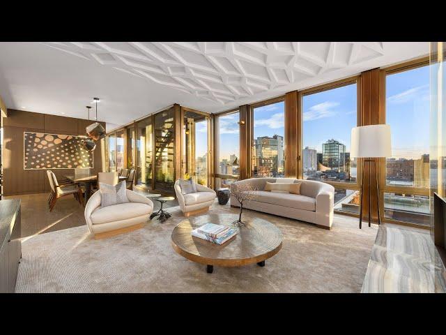 TOURING a Custom Duplex Penthouse w Amazing Views of NYC w Ryan Serhant | SERHANT. Signature