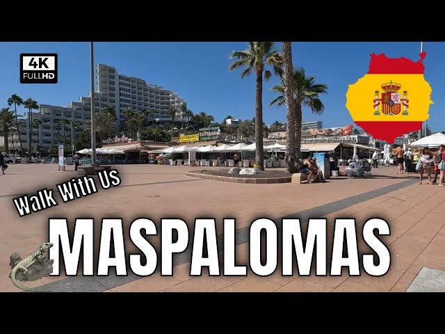 Maspalomas - Gran Canaria Spain  Walking Tour in Canary Islands [4K UHD]