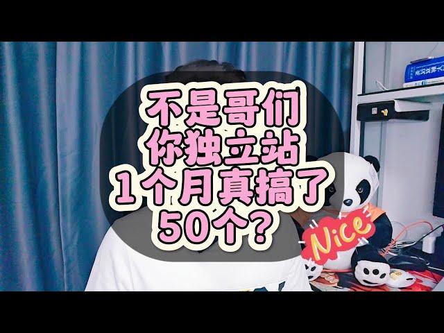 真有哥们听劝，独立站1个月搞了50个？