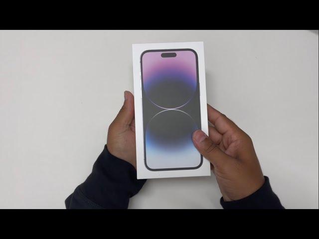 Unboxing  Purple iPhone 14 Pro Max