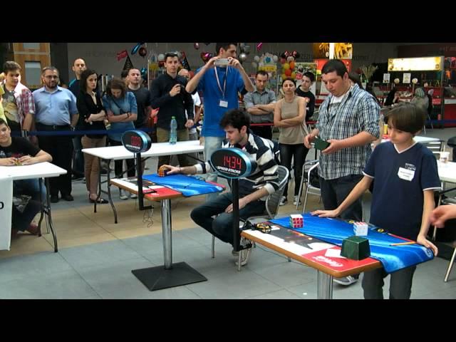 Rubik's Cube - Romanian open 2014 - Martin Fronescu vs. Bence Barát