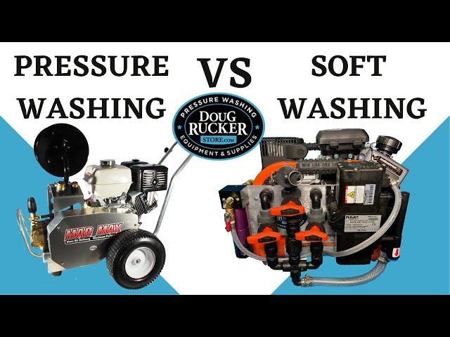 Pressure Washing VS Soft Washing from Pressure Cleaning School