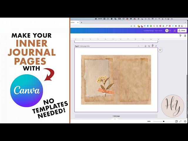 Create Your Inner Junk Journal Pages in Canva - NO TEMPLATE NEEDED