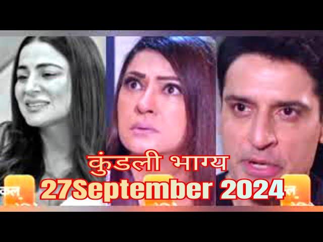 Kundali bhagya upcoming Twist 27 September 2024 #tellyreporter @serial twist by laxsa