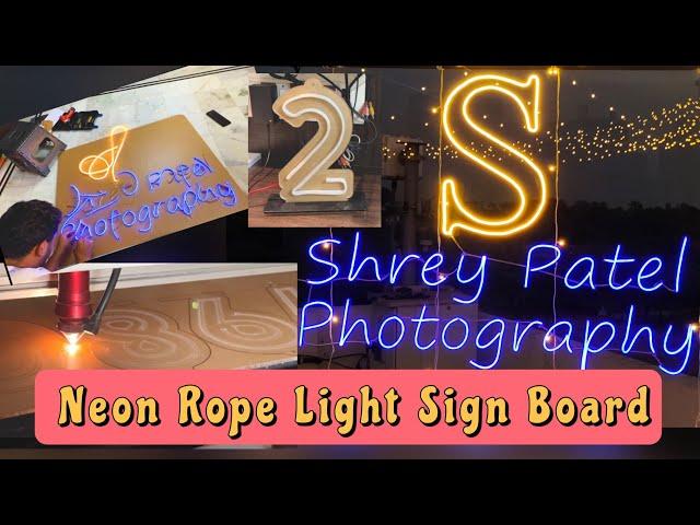 DIY Neon Rope Light Sign Board || Easy Step-by-Step Tutorial