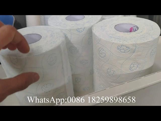 Testing glue lamination 1350mm maxi roll toilet tissue paper towel making machine