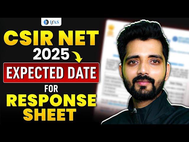 CSIR NET Chemistry Response Sheet 2025 - Answer Key Expected Date?