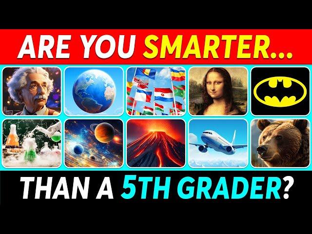 Are You SMARTER Than a 5th Grader?  | General Knowledge Quiz