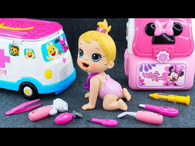 90 Minutes Minnie Mouse Ambulance Toys Satisfying ASMR, Doctor Toys Unboxing  Lana Unboxing Toys