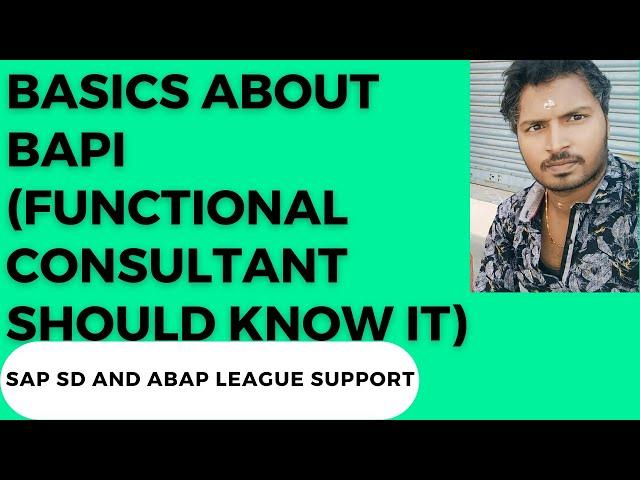 Basics about BAPI (Functional consultant should know it)