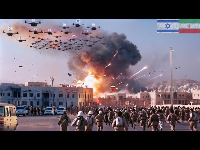 3,200 ISRAELI Drones Launched to Attack Iran! Bomb Drones to Destroy Iranian City in simulation