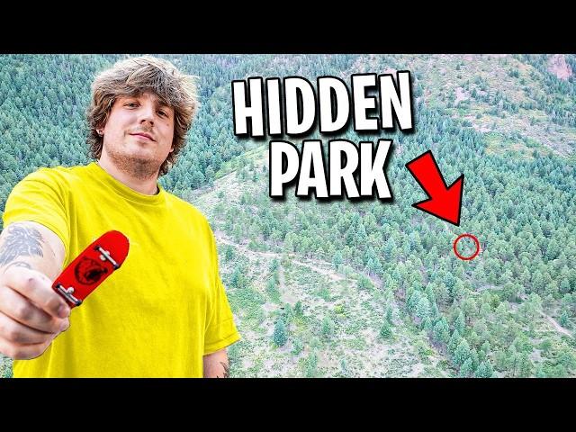 We Built a HIDDEN Fingerboard Park!