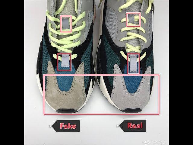 Real VS Fake Yeezy 700 Waverunner comparisions