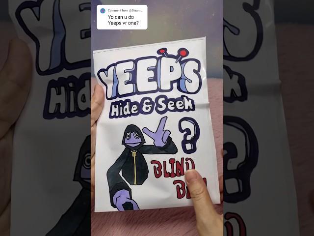 yeeps hide and seek vr blind bag #asmr #diy #unboxing #yeeps #hideandseek #craft #creative  #gaming