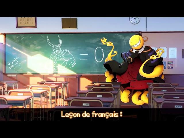 All Might vs Koro Sensei sauf que Koro Sensei donne vraiment une leçon de français